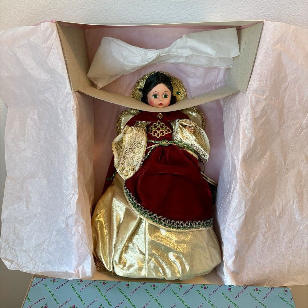 Vintage Madame Alexander Glorious Angel Tree Topper Doll 11” New in Original Box